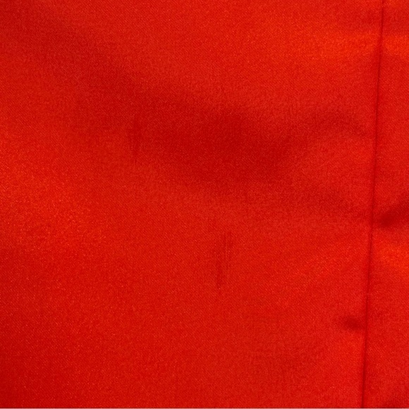 BB Dakota Steve Madden Smooth Talk Blazer Satin Open Front Red XS New Oversized - Picture 9 of 14